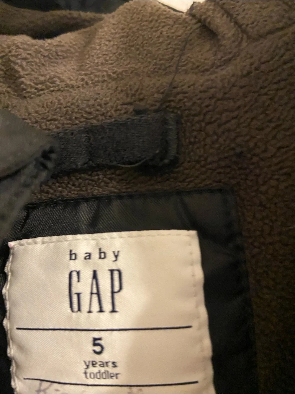 baby GAP Kids Black Quilted Hooded Puffer Jacket